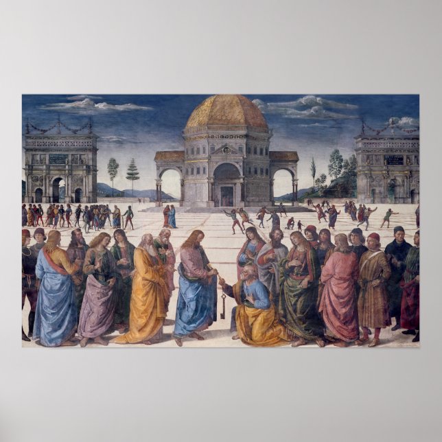 Geben der Schlüssel an St. Peter Poster (Vorne)