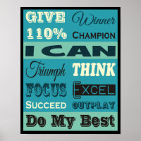 Geben Sie 110% Inspiration Motivierend