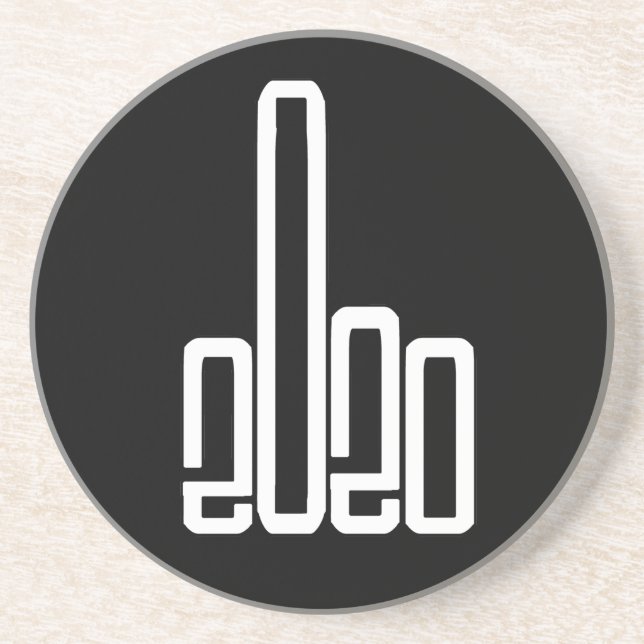 Geben Sie 2020 die Finger 2020-Sind zum Kotzen Getränkeuntersetzer (Vorne)