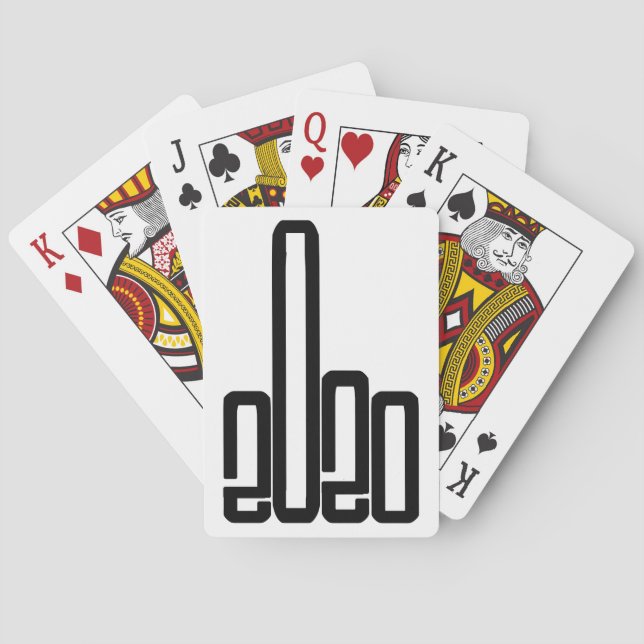 Geben Sie 2020 die Finger 2020-Sind zum Kotzen Spielkarten (Rückseite)