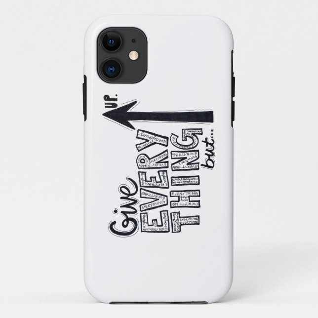 Geben Sie alles aber oben Case-Mate iPhone Hülle (Rückseite)