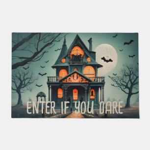 Geben Sie an, wenn Sie es wagen! Halloween Spuk Ha Fußmatte