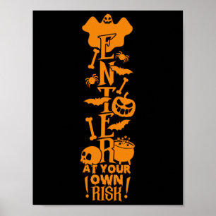 Geben Sie auf Ihr eigenes Risiko Script II Hallowe Poster
