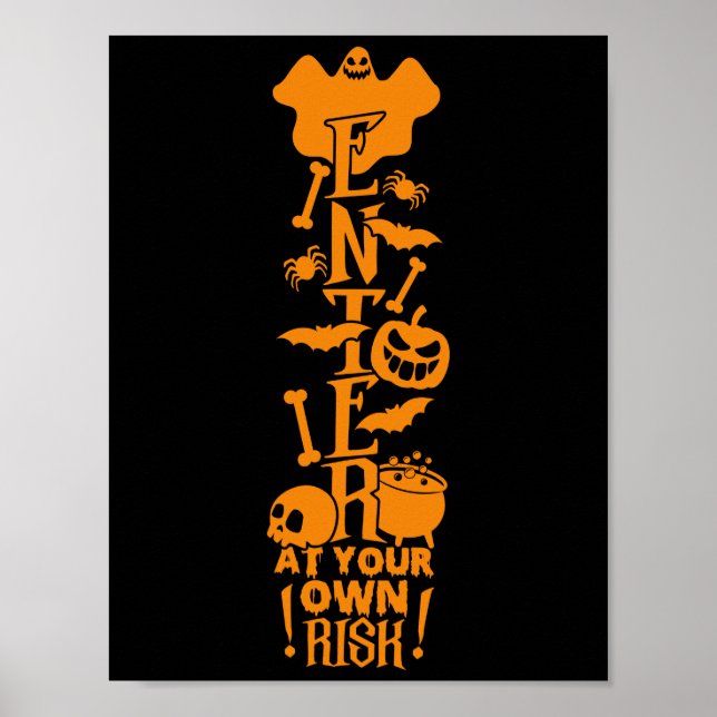 Geben Sie auf Ihr eigenes Risiko Script II Hallowe Poster (Vorne)