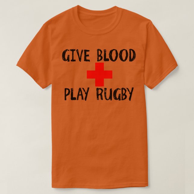 Geben Sie Blood Play Rugby T-Shirt (Design vorne)