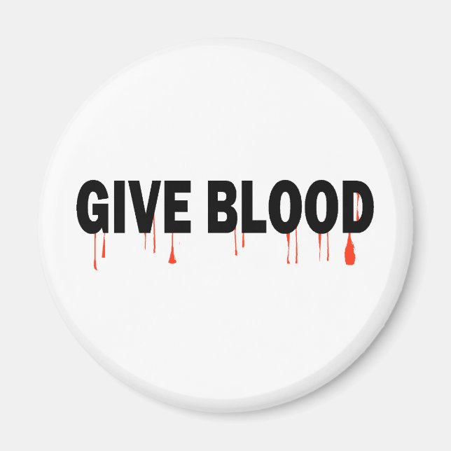 Geben Sie Blut (Blut) Magnet (Vorne)