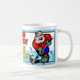 Geben Sie Blut! Spielen Sie Hockey! Tasse