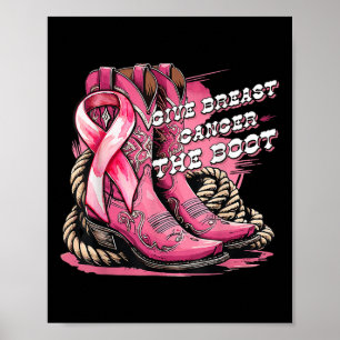 Geben Sie Brustkrebs dem Stiefmütterchen Brustkreb Poster
