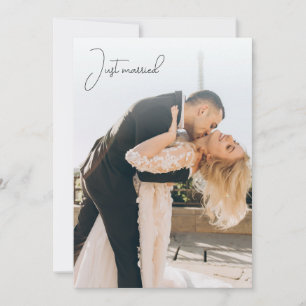 Geben Sie Calligraphy Elopement Ankündigung heraus