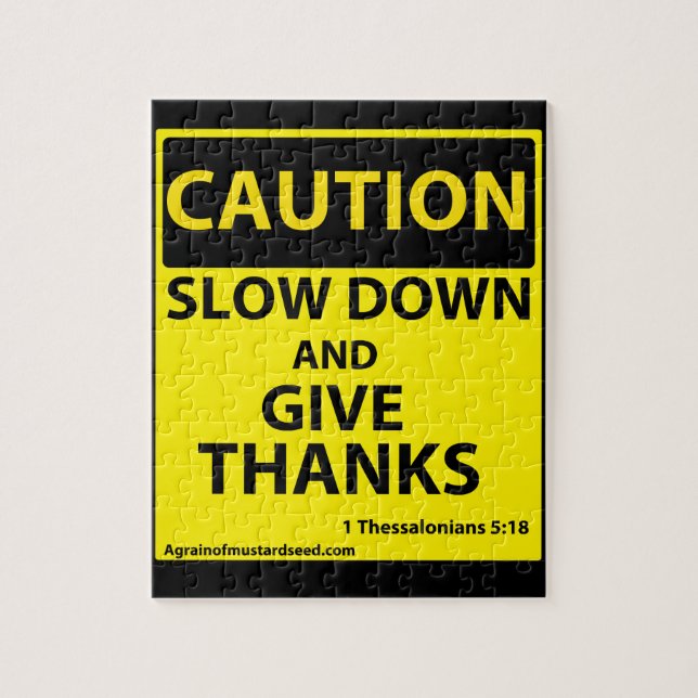 Geben Sie Dank Puzzle (Vertikal)