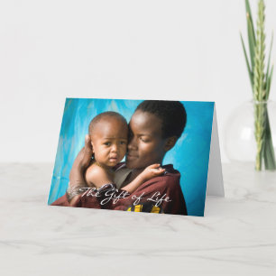 Geben Sie das Geschenk des Lebens - Geben Sie ein Feiertagskarte