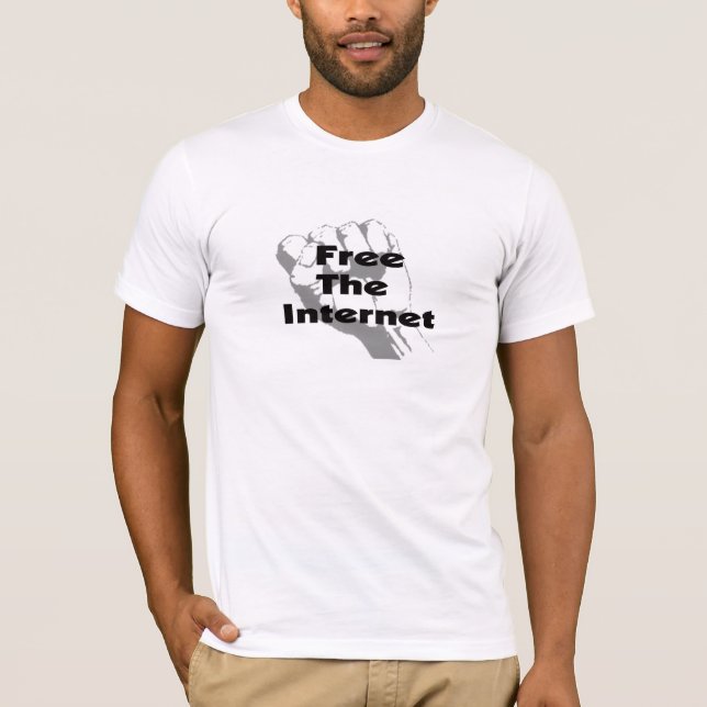 Geben Sie das Internet frei T-Shirt (Vorderseite)