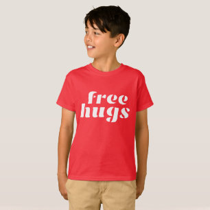 Geben Sie das Tagless Hanes der Umarmungs-Kinder T T-Shirt