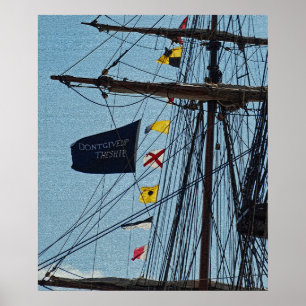 Geben Sie das Werbetafelster nicht auf/drucken Poster