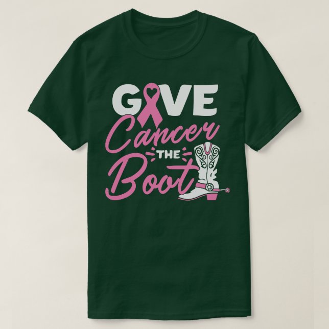 Geben Sie dem Boot-Warrior den rosa Flachbildschir T-Shirt (Design vorne)