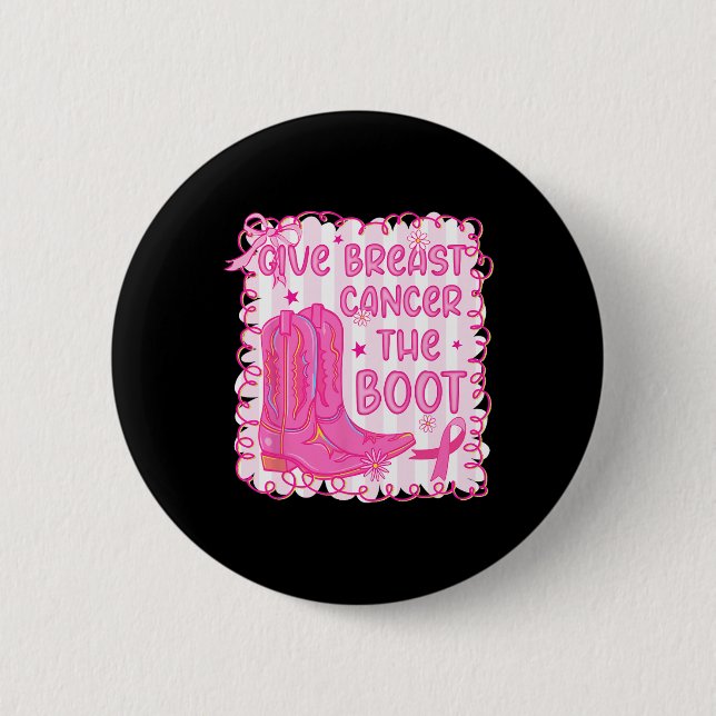 Geben Sie dem Brustkrebs das Bewusstsein für den w Button (Vorderseite)