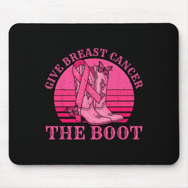 Geben Sie dem Brustkrebs das Bewusstsein für den w Mousepad (Vorne)