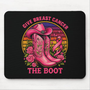 Geben Sie dem Brustkrebs das Bewusstsein für den w Mousepad