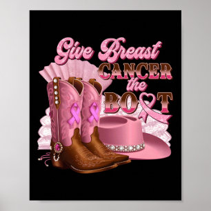Geben Sie dem Brustkrebs das Bewusstsein für den w Poster