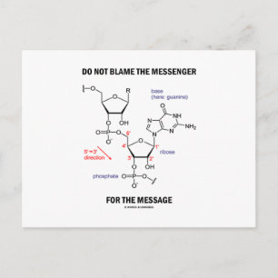 Geben Sie dem Messenger keine Schuld für die Nachr Postkarte