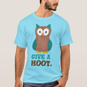 Geben Sie dem Owl Bird Eyes Eyeballs T-Shirt HOOT 
