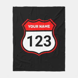 Geben Sie den Namen Ihrer Rufnummernanzeige rot ei Fleecedecke
