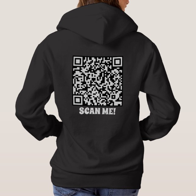 Geben Sie den URL für diesen QR-Code ein. Hoodie (Rückseite)