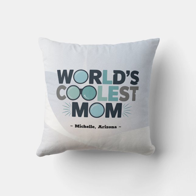 Geben Sie der Mama den Komfort, Personalisiert mit Kissen (Rückseite)