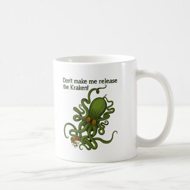 Geben Sie die Kraken lustige Tasse frei (Rechts)