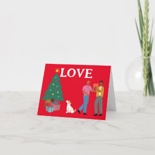 GEBEN SIE DIE LIEBE HERR UND HERR CHRISTMAS CARD KARTE