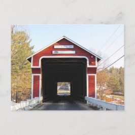 Geben Sie die Schiefer Covered Bridge ein Postkarte