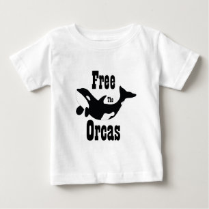 Geben Sie die Schwertwale frei Baby T-shirt