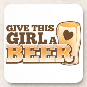 Geben Sie diesem Mädchen ein Bier Nd Untersetzer