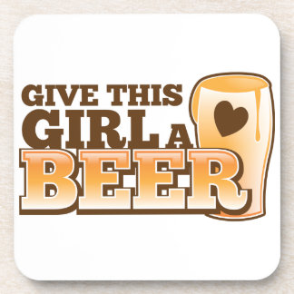 Geben Sie diesem Mädchen ein Bier Nd Untersetzer