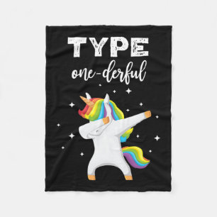 Geben Sie ein leichtes Dabbing Unicorn Diabetes Be Fleecedecke