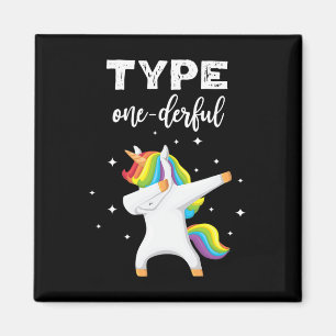 Geben Sie ein leichtes Dabbing Unicorn Diabetes Be Magnet