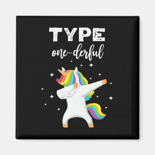Geben Sie ein leichtes Dabbing Unicorn Diabetes Be Magnet