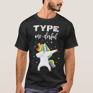 Geben Sie ein leichtes Dabbing Unicorn Diabetes Be T-Shirt