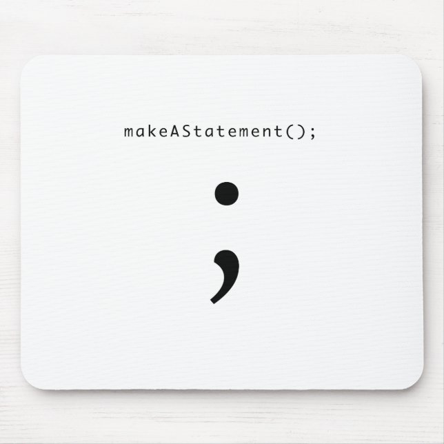 Geben Sie eine Erklärung ab Mousepad (Vorne)