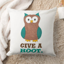 Geben Sie einem HOOT Cartoon Owl Bird Eyes Owl Ill