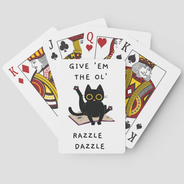 Geben Sie 'Em The Ol' Razzle Dazzle Spielkarten (Rückseite)
