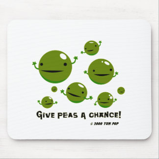 Geben Sie Erbsen eine Möglichkeit Mousepad