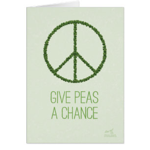 Geben Sie Erbsen eine Möglichkeits-Karte