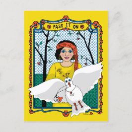 Geben Sie es an On_B_ Postkarte