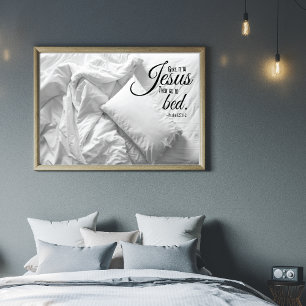 GEBEN SIE ES JESUS Psalm 127 Christliches Zitat Poster