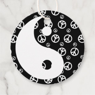 Geben Sie Frieden a Chance 1 Yin und Yang Geschenkanhänger