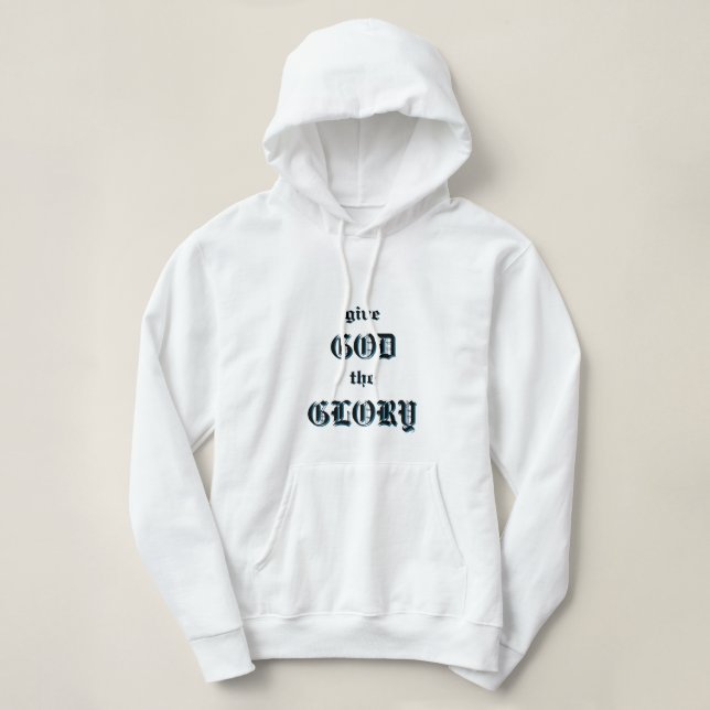 Geben Sie Gott den Ruhm der Frauen zu rechtfertige Hoodie (Design vorne)