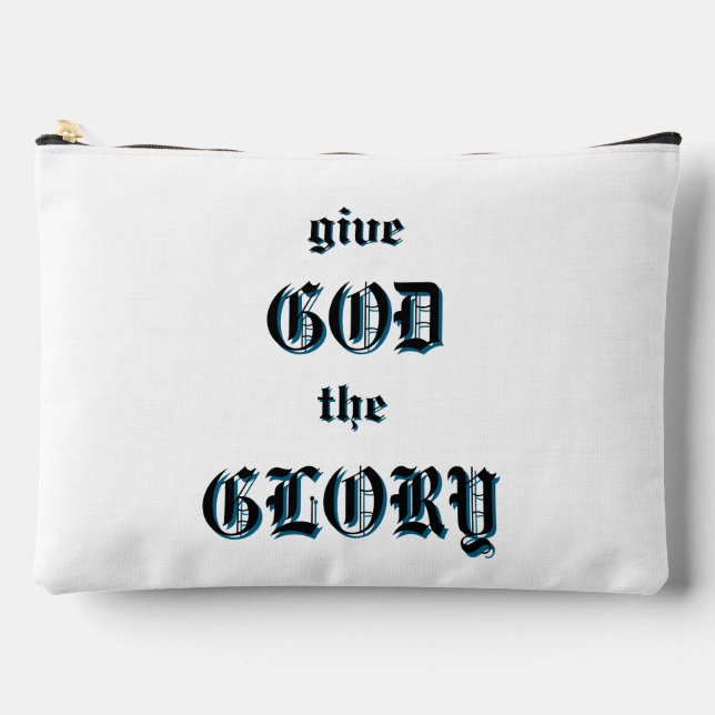 Geben Sie Gott den Ruhm zu rechtfertigenden Hoodie Zubehörtasche (Vorderseite)