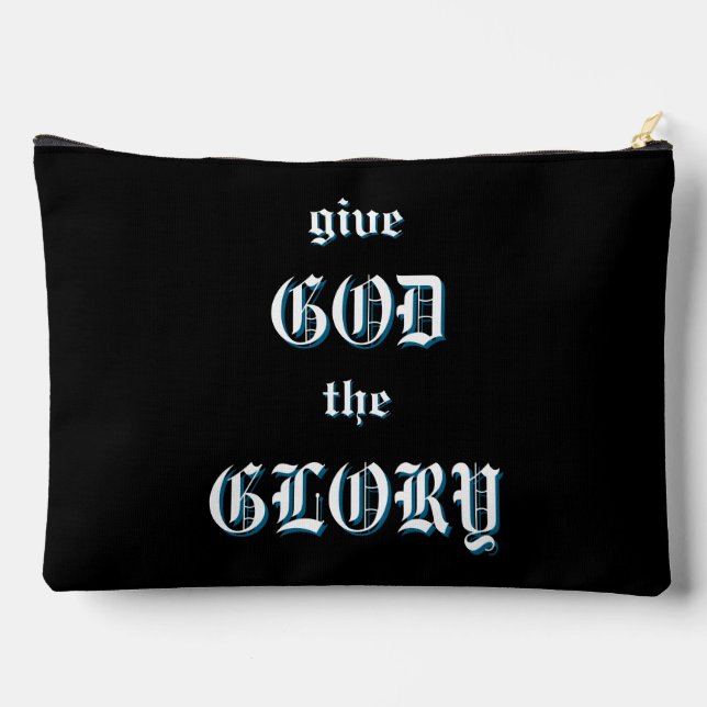 Geben Sie Gott den Ruhm zu rechtfertigenden Hoodie Zubehörtasche (Rückseite)