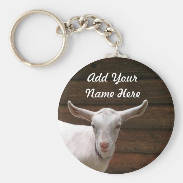 Geben Sie hier den Schlüsselanhänger "Ziege" ein. (Vorne)